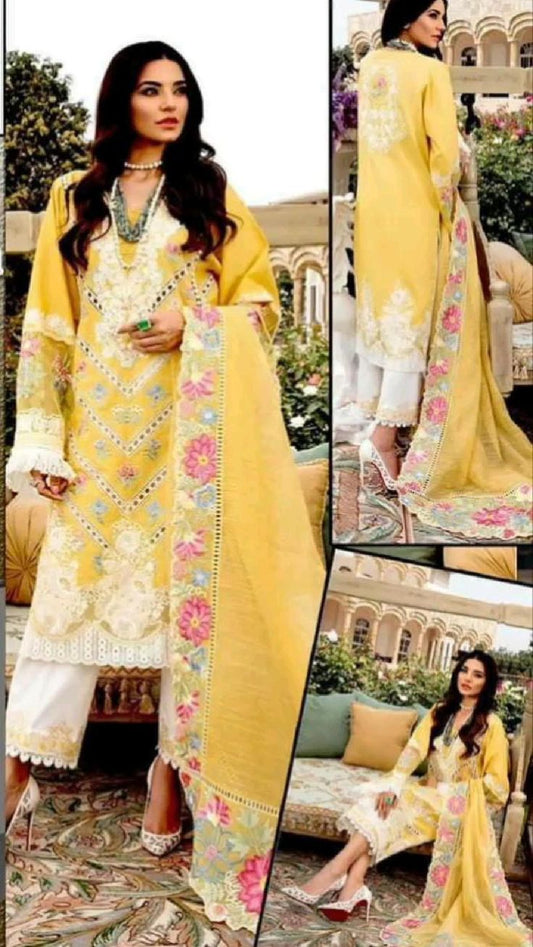 Fine Quality Lawn 3Pc Embroidered