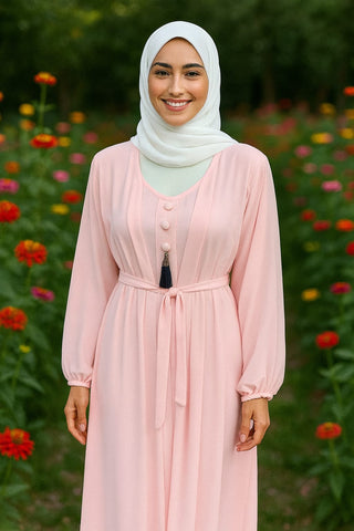 Gown Style Double Plaited Abaya