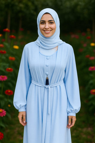 Gown Style Double Plaited Abaya