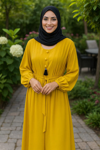 Gown Style Double Plaited Abaya