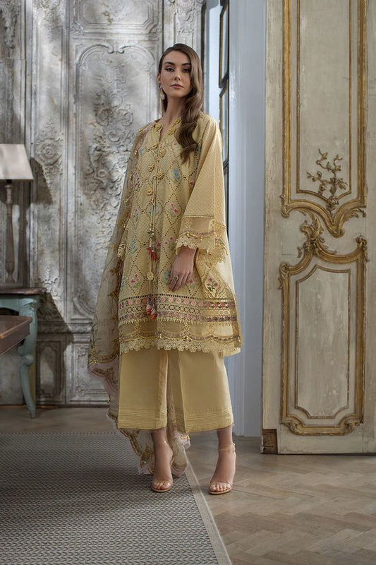 Luxury Lawn 3Pc ChikanKari