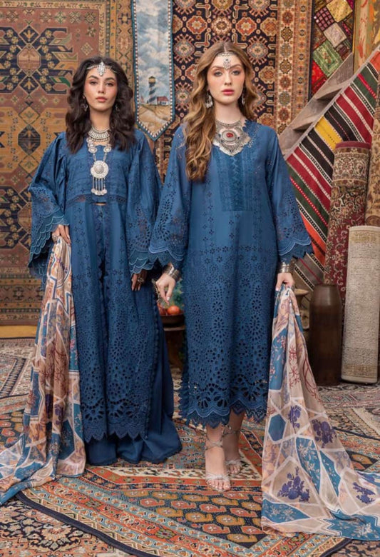 Fine Quality Lawn 3Pc ChikanKari