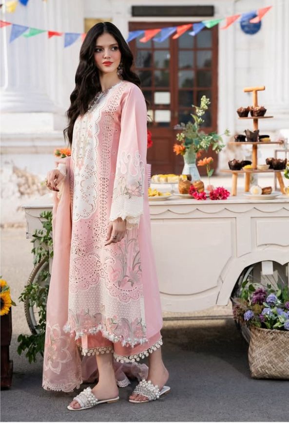 Luxury Lawn 3 Piece ChikanKari