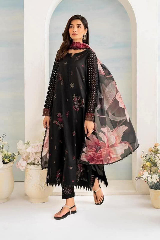Fine Quality Lawn 3Pc Embroidered