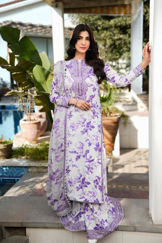 Floral Lawn 3 Piece Embroidered