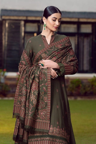 Soft Dhanak 3 Piece Embroidered with Dhanak Embroidered Shawl