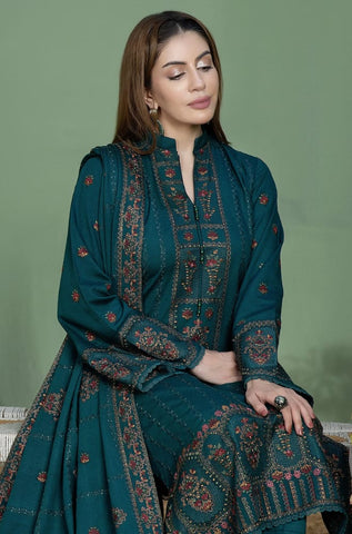 Luxury Dhanak 3 Piece Embroidered
