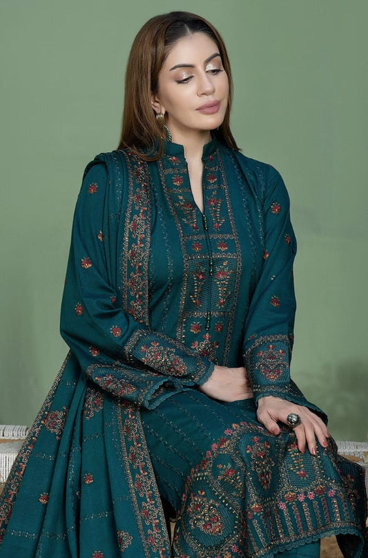 Luxury Dhanak 3 Piece Embroidered