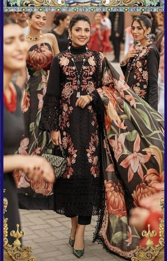 Lawn 3 Piece Suit Embroidered