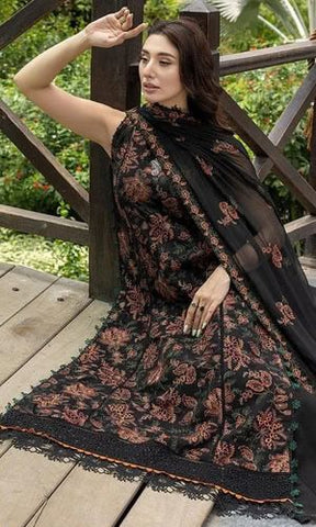 Premium Dhanak 3 Piece Embroidered