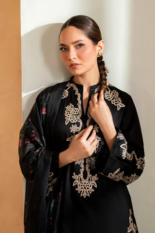 Premium Dhanak 3 Piece Embroidered