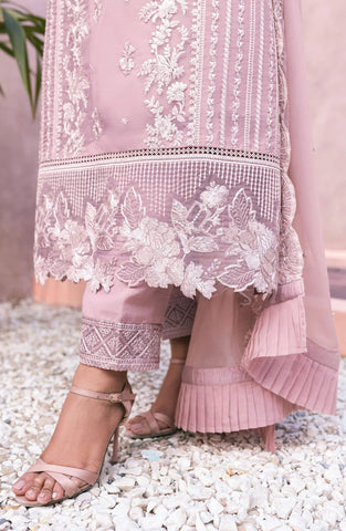 Elegant Dhanak 3 Piece Embroidered