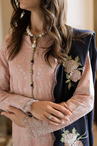 Premium Dhanak 3 Piece Embroidered