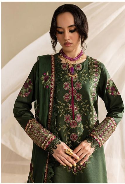 Luxury Dhanak 3 Piece Embroidered