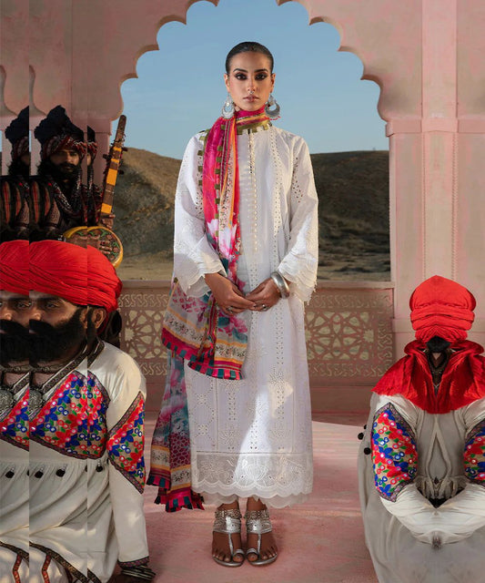 Luxury Dhanak 3 Piece Embroidered
