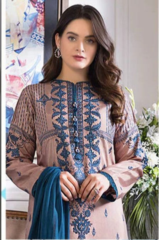 Elegant Dhanak 3 Piece Embroidered