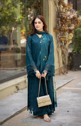 Luxury Lawn 3Pc Chikankari