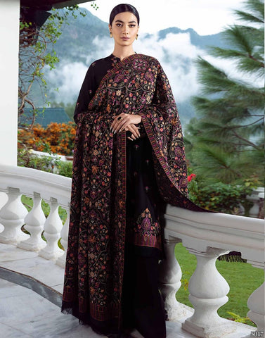 Elegant Dhanak 3 Piece Embroidered