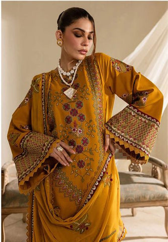 Premium Dhanak 3 Piece Embroidered