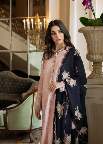 Premium Dhanak 3 Piece Embroidered