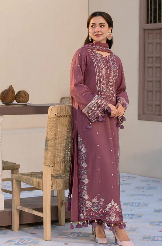 Premium Dhanak 3 Piece Embroidered