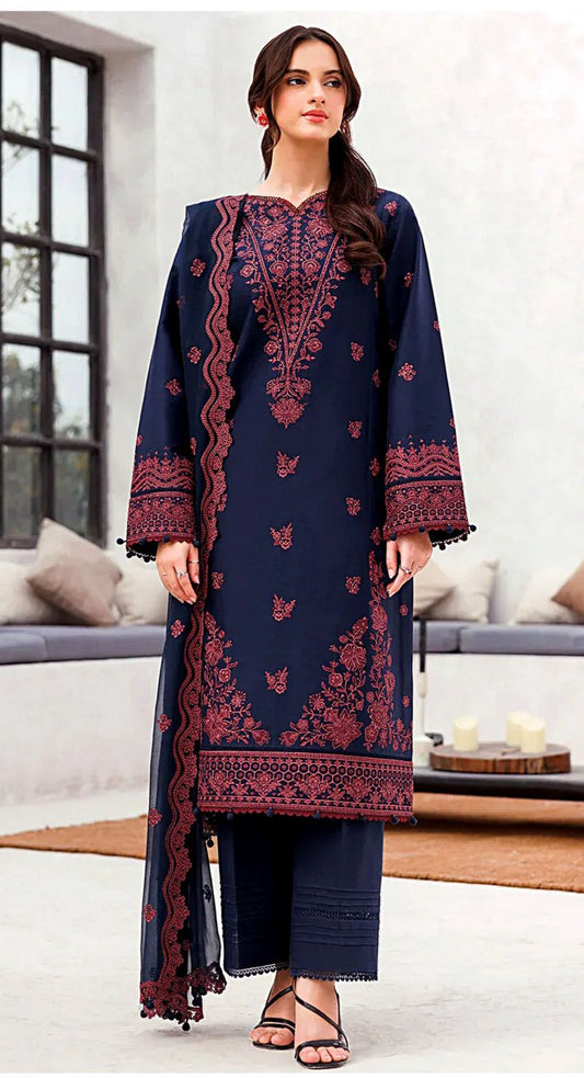 Fine Quality Lawn 3PC Embroidered