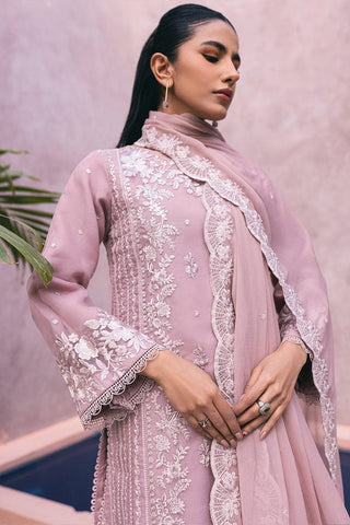 Elegant Dhanak 3 Piece Embroidered