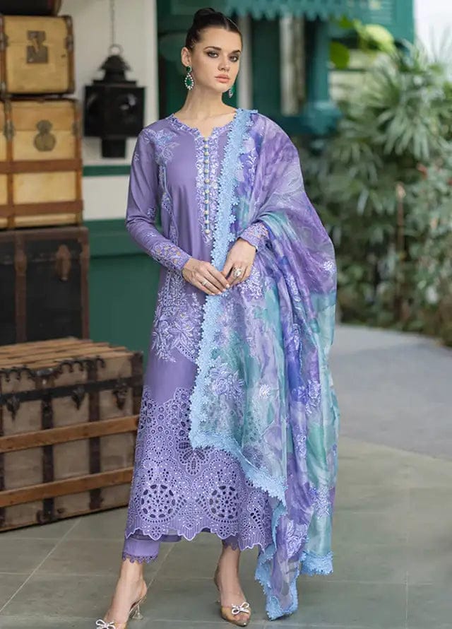 Elegant Dhanak 3 Piece Embroidered