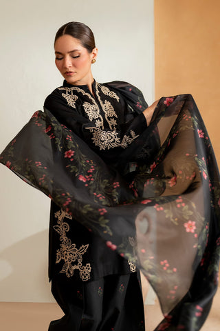 Premium Dhanak 3 Piece Embroidered
