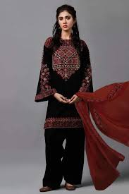 Luxury Lawn 3Pc Sequence Embroidered