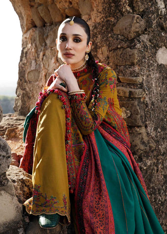 Premium Dhanak 3 Piece Embroidered