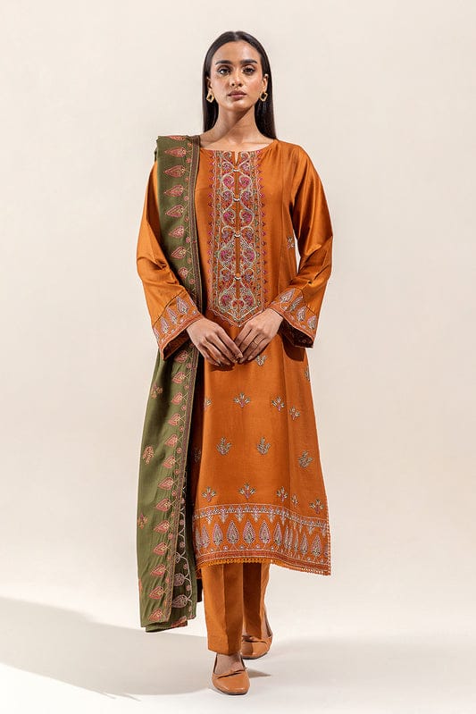 Luxury Dhanak 3 Piece Embroidered