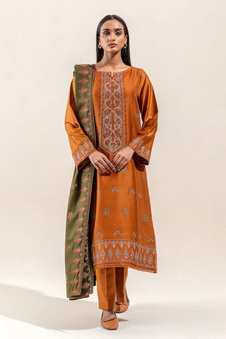 Luxury Dhanak 3 Piece Embroidered