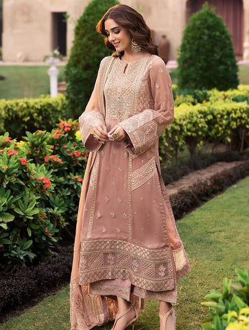 Luxury Dhanak 3 Piece Embroidered