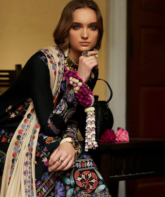 Premium Dhanak 3 Piece Embroidered