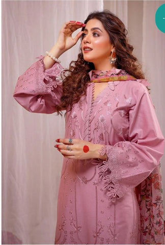 Luxury Dhanak 3 Piece Embroidered