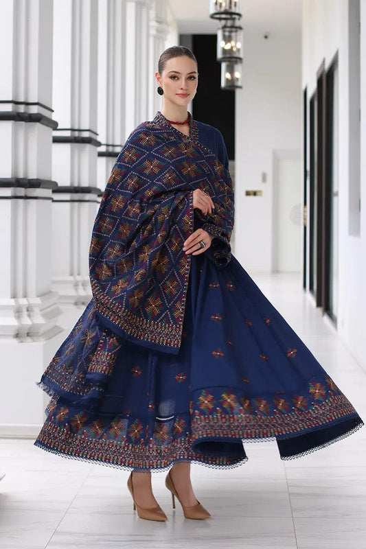 Luxury Dhanak 3 Piece Embroidered