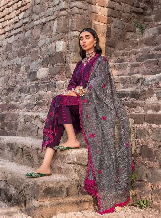Luxury Lawn 3Pc Embroidered