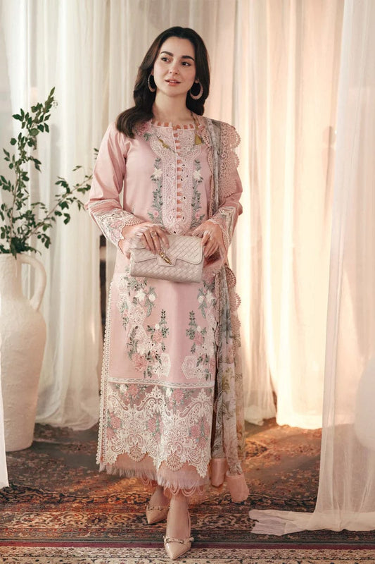 Elegant Dhanak 3 Piece Embroidered
