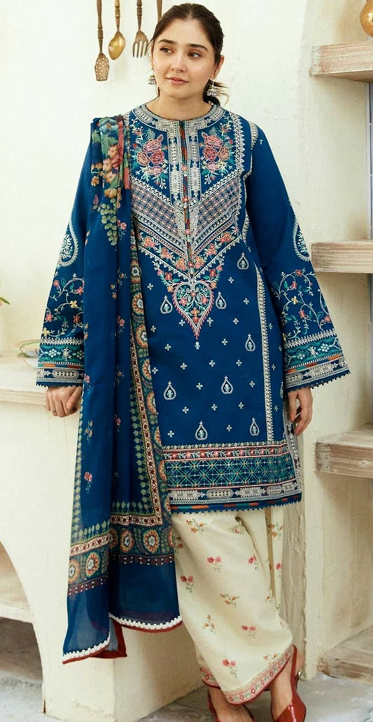 Luxury Lawn 3 Piece Chikankari