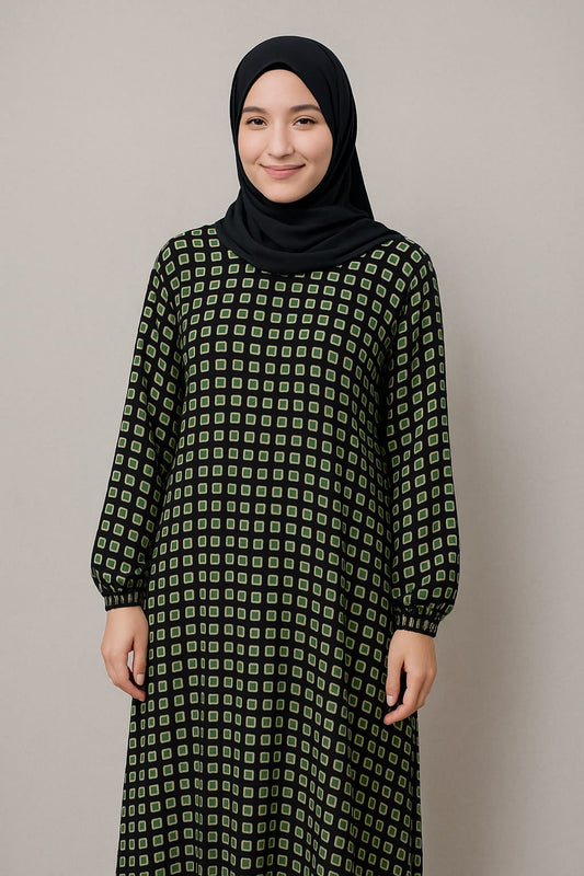 Elegant Printed Abaya