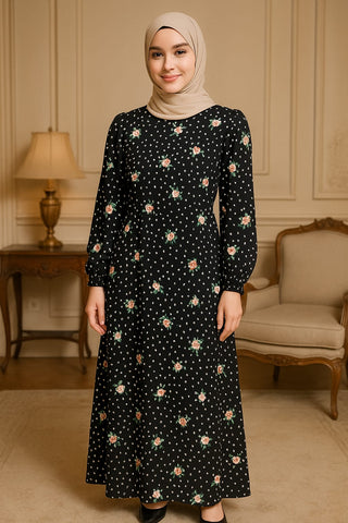 Elegant Printed Abaya