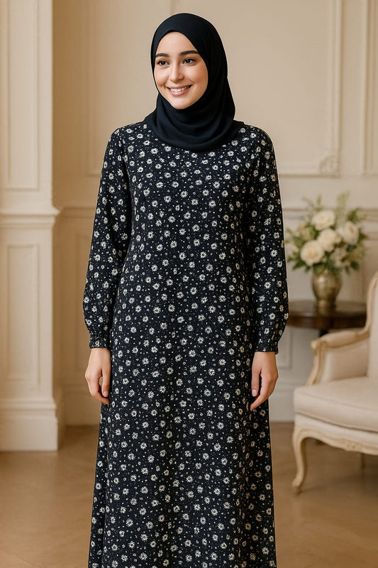 Elegant Printed Abaya