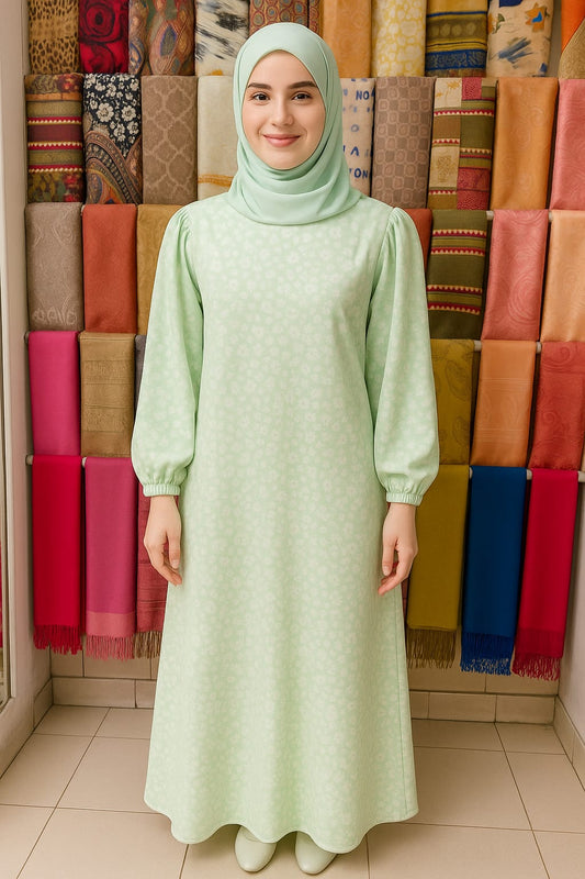 Elegant Printed Abaya