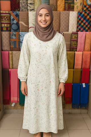 Elegant Printed Abaya