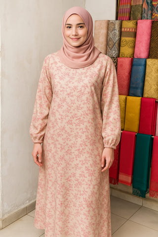 Elegant Printed Abaya