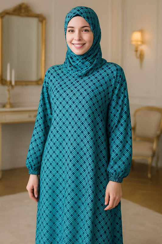 Elegant Printed Abaya