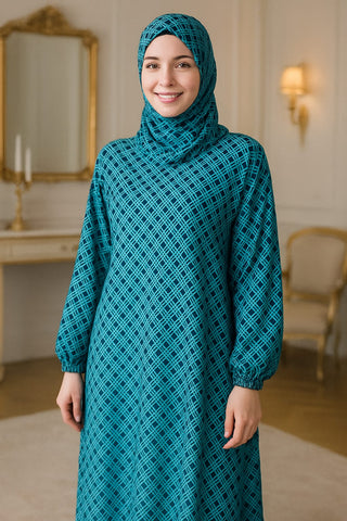 Elegant Printed Abaya