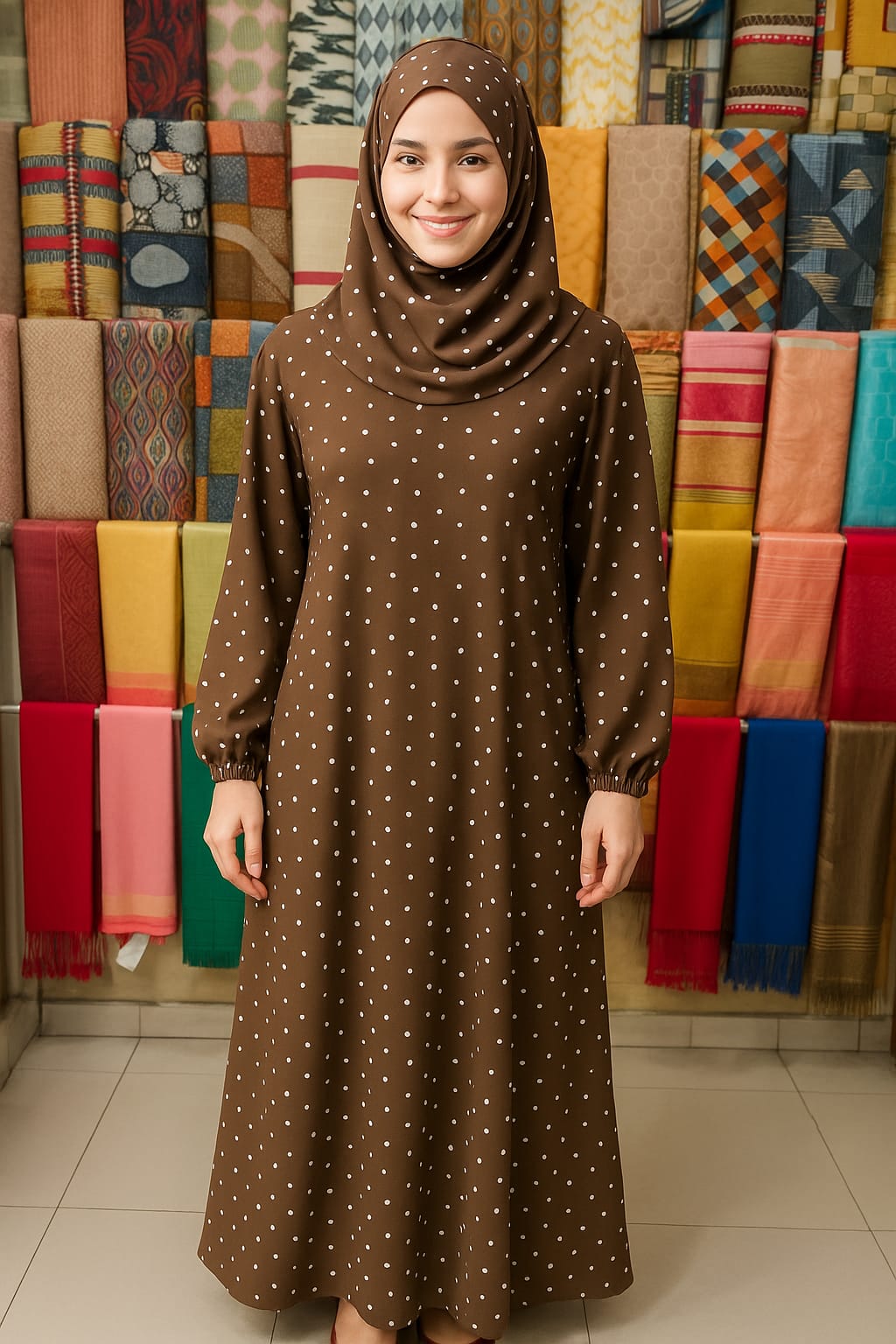 Elegant Printed Abaya