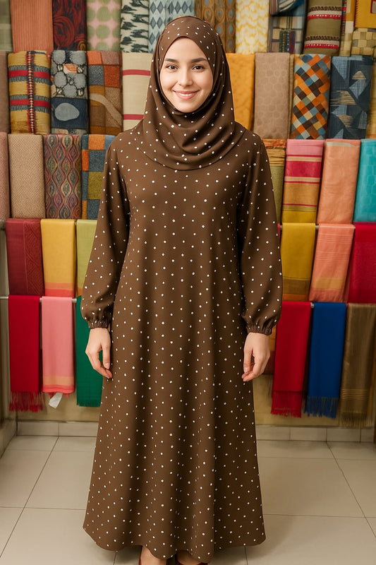 Elegant Printed Abaya